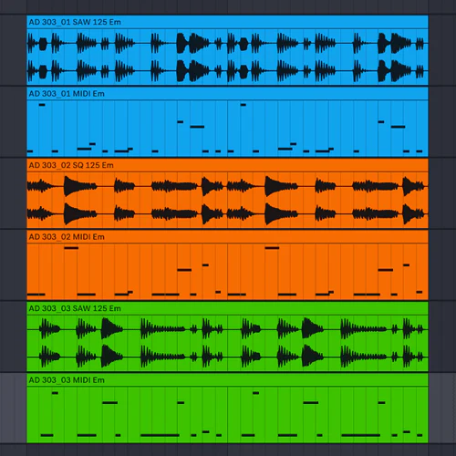 303 Basslines package contents